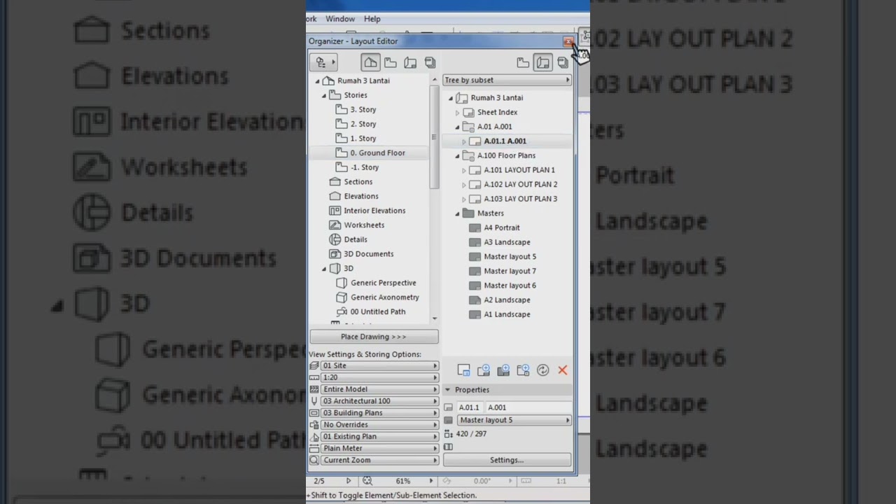 How to use Layout Editor Project Chooser | Archicad