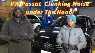 VW Passat Clunking Noise Under The Hood While Braking! Transmission Mount Replacement