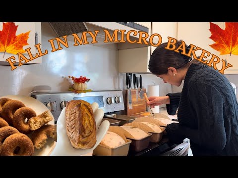 My First Fall Bake in the Micro Bakery | Selling Fresh Bread Weekly🍂🥖✨