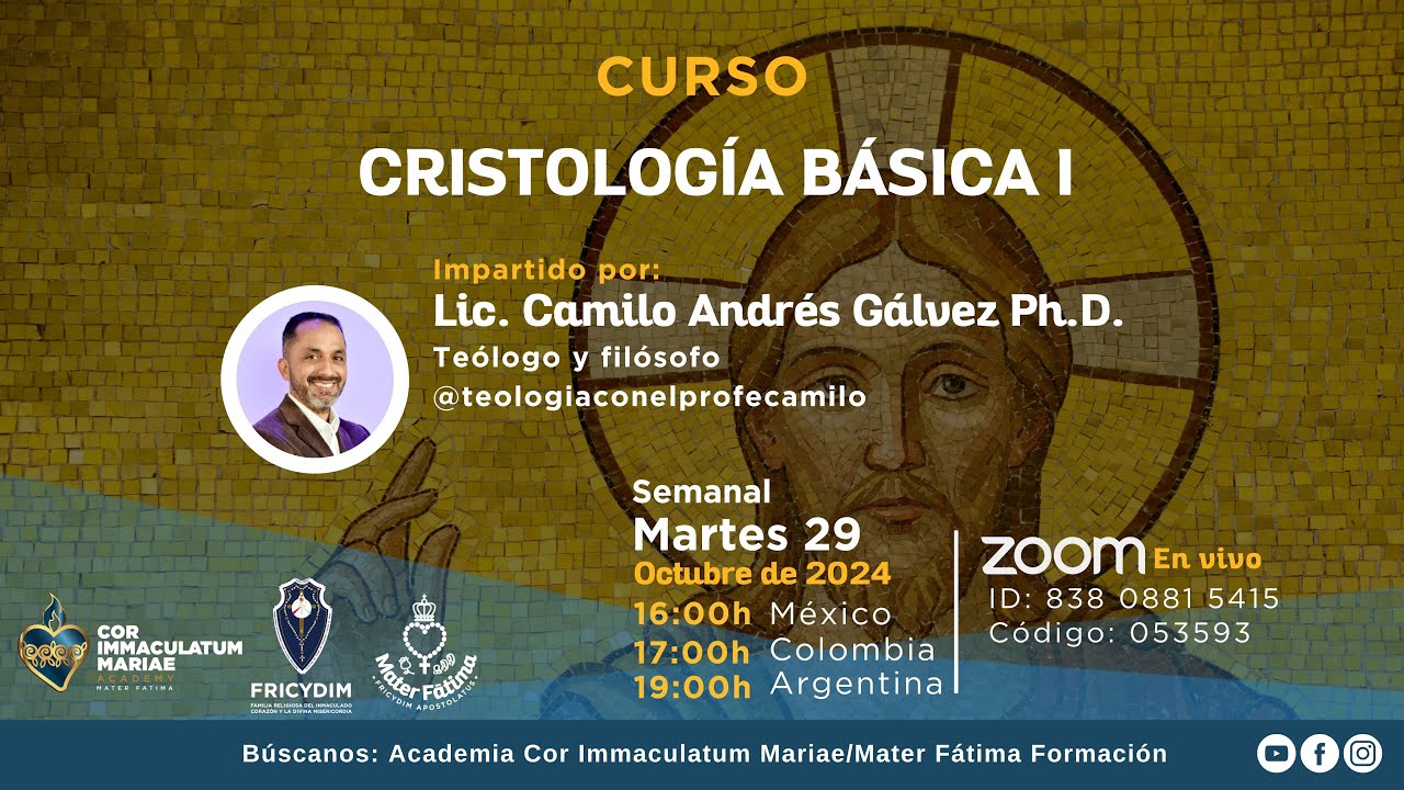 Clase 7 – Cristología Básica I – 29 de octubre de 2024
