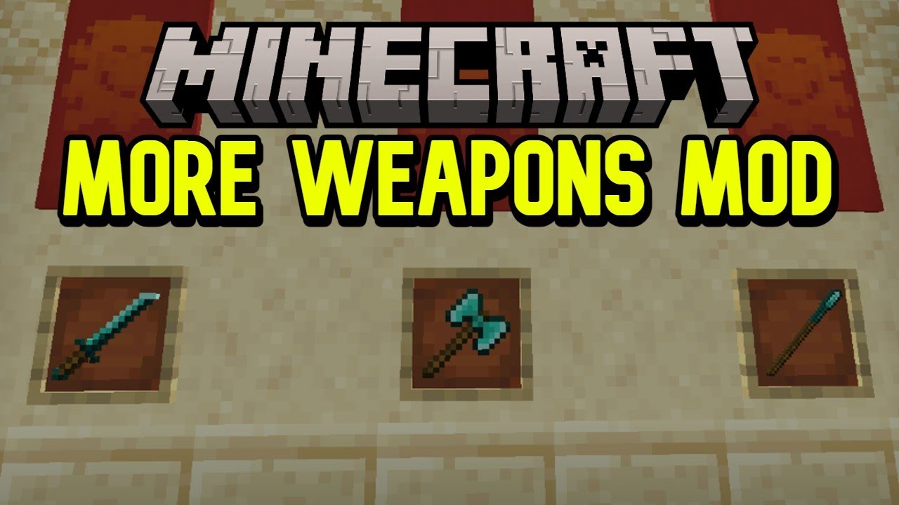 MORE WEAPONS MOD! - Minecraft Mod Showcase