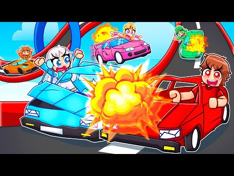DESTROY THE CARS IN ROBLOX With MY CRAZY FAN GIRLS...
