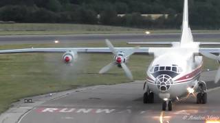 Smoky Steep Approach | Antonov An-12 landing in Luton