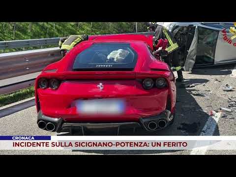 Incidente sulla Sicignano - Potenza: coinvolta anche una Ferrari