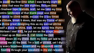 Brother Ali - Pen To Paper (Rhyme Scheme)