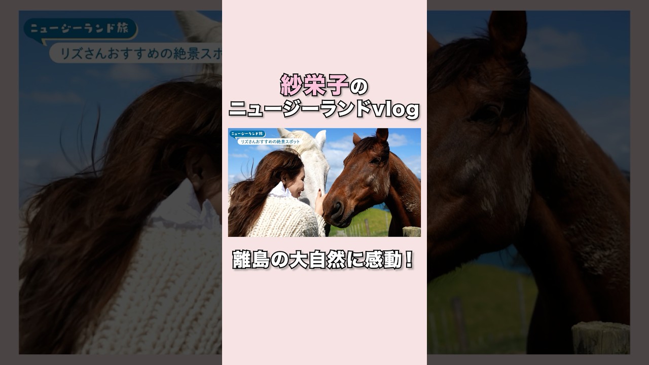 【vlog】海外で1番好きな街に出会った！【ニュージーランド】#紗栄子 #vlog#ニュージーランド#newzealand#海外vlog#牧場