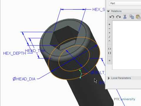 Tutorial  Creating Relations - Creo