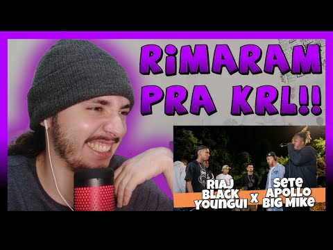 BIG MIKE, APOLLO E SETE X RIAJ, BLACK E YOUNGUI | SEMI FINAL BATALHA DA BRASILANDIA #45| REACT BAUEB