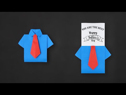 How to make an origami Father’s Day card with a secret message inside!