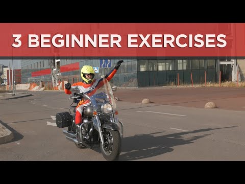 3 simple motorcycle exercises for a BEGINNER RIDER