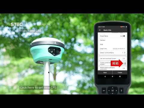 𝗦𝗧𝗘𝗖 𝗦𝗗𝗶 𝗧𝘂𝘁𝗼𝗿𝗶𝗮𝗹𝘀   Create new project and CRS with STEC Field Master