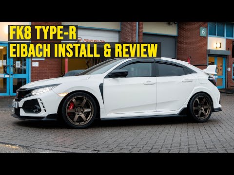 EIBACH LOWERING SPRING INSTALL & REVIEW - HONDA CIVIC FK8 TYPE R