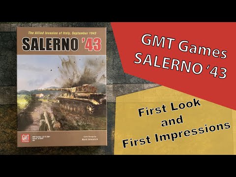 GMT Games, Salerno '43 Box opening and first thoughts