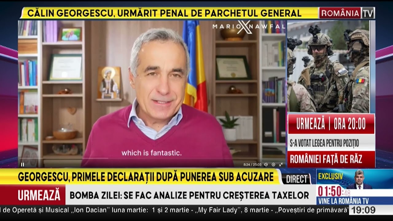 Călin Georgescu, noi declarații după punerea sub acuzare