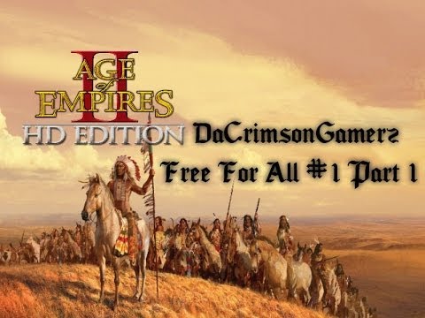 "Making An Enemy" | Age Of Empires II HD | FFA 5 Players | 1080p HD | Part 1 | 1v1v1v1v1 |