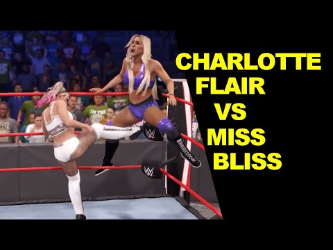 WWE 2K22 Charlotte Flair vs Miss Bliss - Extreme Rules