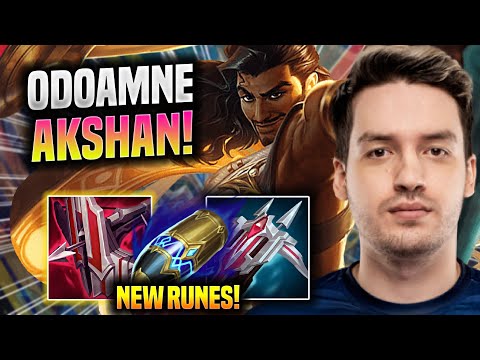 ODOAMNE NEW META WITH AKSHAN NEW RUNES! - RGE Odoamne Plays Akshan TOP vs Rumble! | Preseason 2022