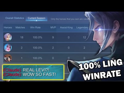 100% LING WINRATE IN THE NEW SEASON (REAL NO F4KE) !!!