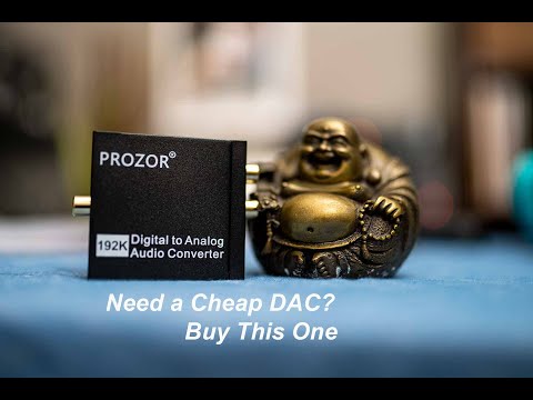 PROZOR 192KHz Digital to Analog Audio Converter, DAC Optical to Analog L/R RCA 3.5mm Converter, Digital SPDIF Toslink Optical to 3.5mm Jack Adapter for PS3 HD DVD PS4 Amp Apple TV Home Cinema video review thumbnail
