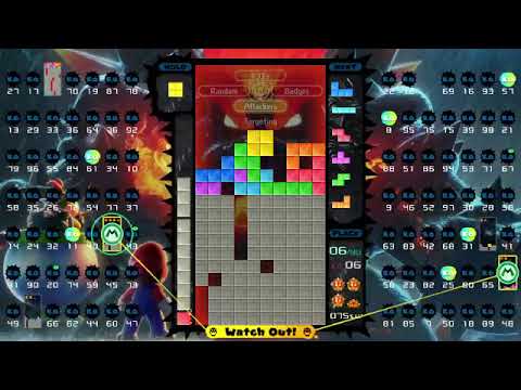 i got 6th place again finally w/ my pieces fumbling around in tetris 99 today!!!