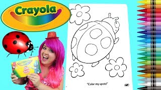 Coloring A Ladybug Crayola Coloring Book Page Crayons | Learning Colors For Kids | KiMMi THE CLOWN