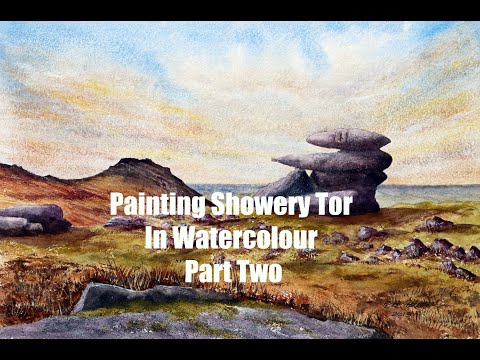 Thumbnail of Painting Showery Tor In Watercolour -  Part 2 of 3