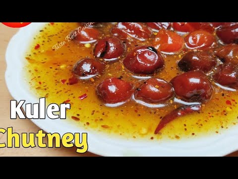 কুলের চাটনি রেসিপি || kuler chatni recipe in bengali || Topa kuler chutney || টোপা কুলের চাটনি