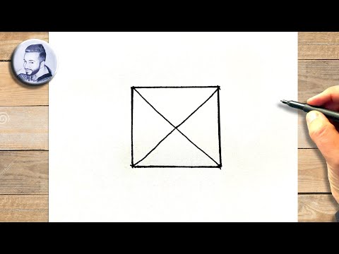 Comment dessiner un carre avec une croix