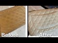 How to remove color transfer from your light colored Chanel bag.