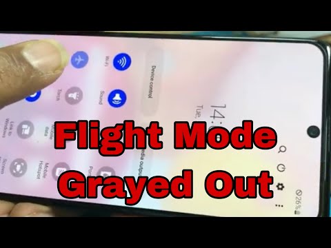 Samsung A71 New Problem Flight Mode Grayed Out Solution