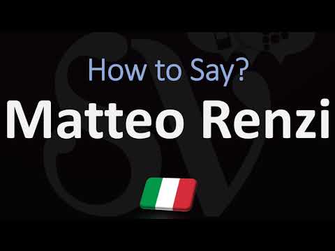 How to Pronounce Matteo Renzi? (CORRECTLY) | Italian Name Pronunciation