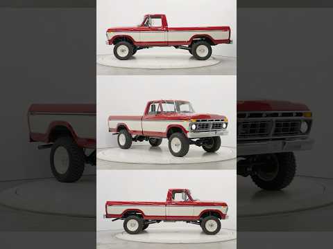 1977 Ford F-250 4x4 by Velocity Restorations | Two Tone Red and White | No. 2052