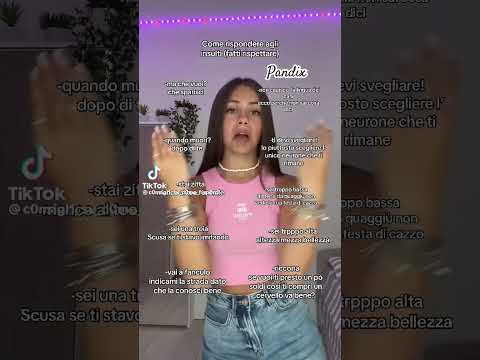 Come rispondere agli insulti🫶🏻 #shorts #tiktok