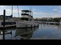36’ Grand Banks HomePort Marina to Wharf Marina No Regret Twins Captain Paul and Pete.