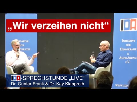 „Wir verzeihen nicht“ - IDA-Sprechstunde mit Dr. Gunter Frank und Dr. Kay Klapproth vom 29.10.2025