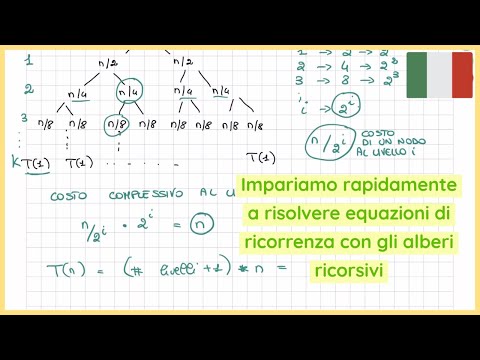 EQUAZIONI DI RICORRENZA - ALBERI RICORSIVI