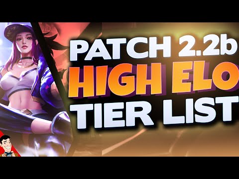 Wild Rift Patch 2.2b - UPDATED HIGH ELO TIER LIST - Play the best champions in the meta to climb!