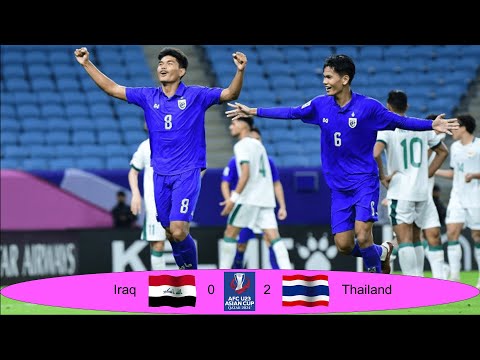 FOOTBALL : FULL HIGHLIGHT! Group C | Iraq 0 - 2 Thailand | AFC U23 2024