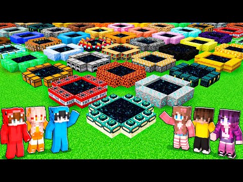 Encontramos 1000 PORTALES SECRETOS en Minecraft!