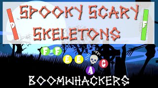 Boomwhackers Play Along: Spooky Scary Skeletons [Easy Version]