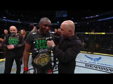 UFC 245: Kamaru Usman Octagon Interview