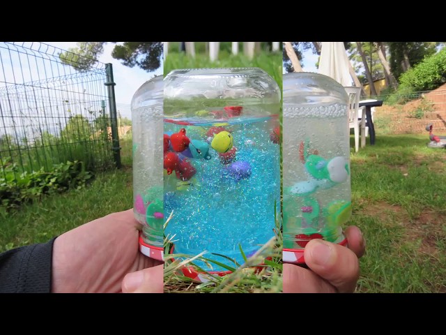Vídeo relacionado con 24 botellas sensoriales con tapas, botellas de agua de plástico transparente a prueba de fugas de 10 onzas líquidas, reutilizables, vacías, para manualidades sensoriales, aula, suministros de fiesta