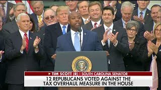 Tim Scott's White House Remarks on Tax Reform