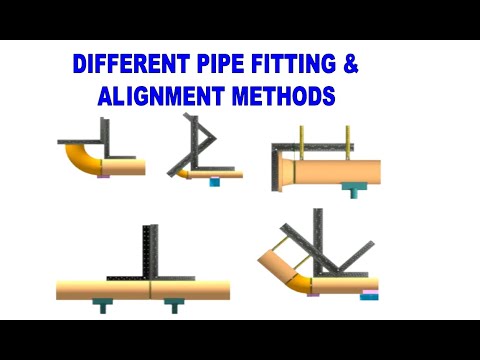 FIT UP AND INSPECTION OF ELBOWS OF ANY DEGREE WITH TWO RIGHT ANGLES