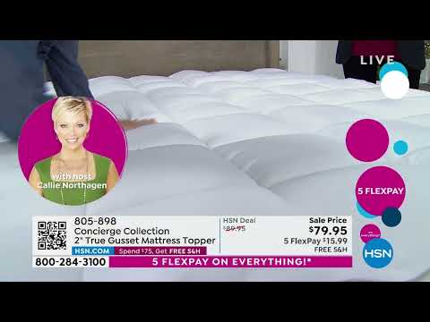 Concierge Collection 2" True Gusset Mattress Topper