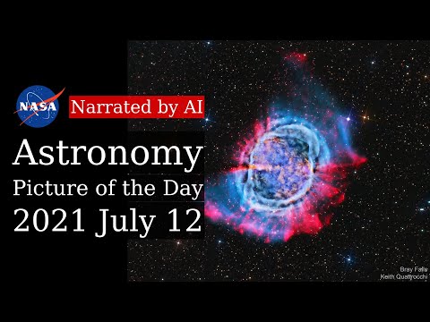 APOD: 2021-07-12 - M27: The Dumbbell Nebula (Narrated by Emma)