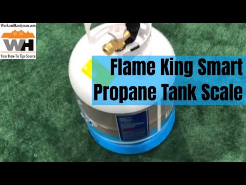 #FlameKing Smart Propane Tank Scale Battery Powered Ring Bluetooth App Measurement System For Grills