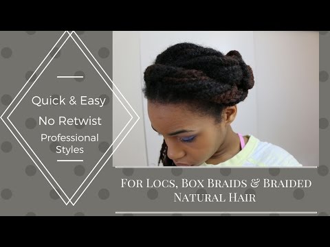 3 Quick Loc Styles~no retwist~professional~unisex Video