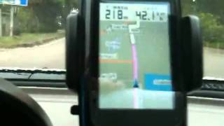 preview picture of video 'Garmin edge 800 navigation test in car'