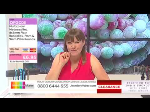 245cts Labradorite Graduated Elongated Faceted Pears on the JewelleryMaker Late Show 20/8/15